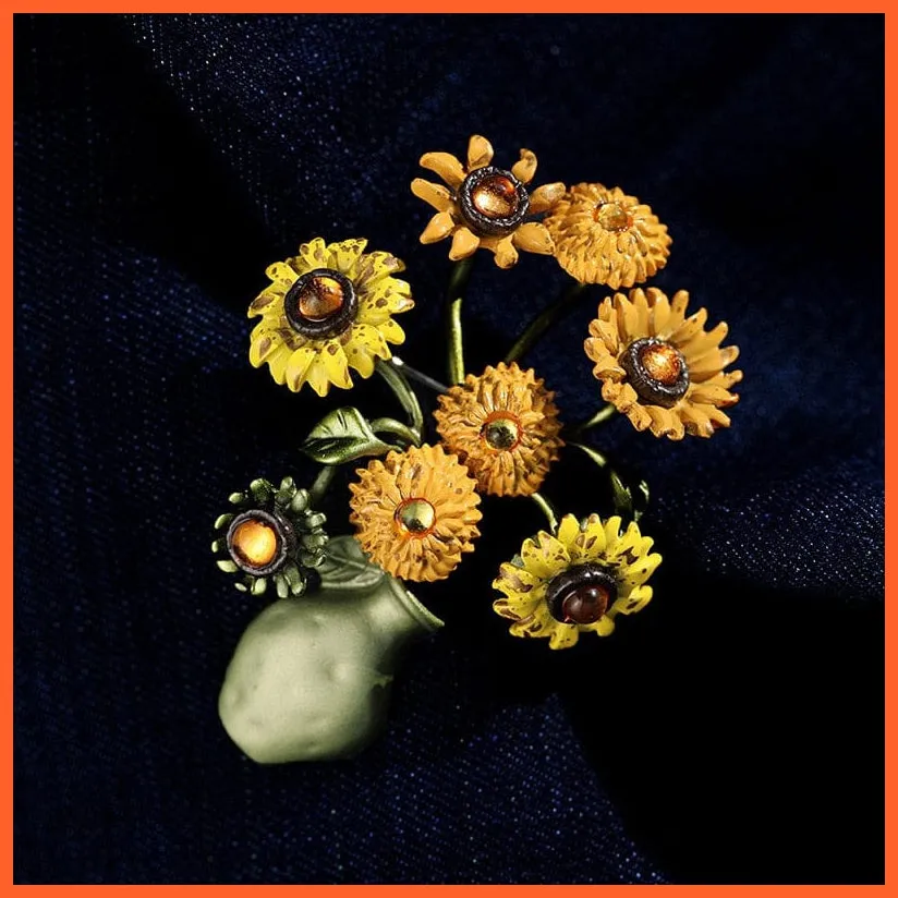Exquisite Colorful Flower Brooch Brooches For Bridesmaid Women Groom