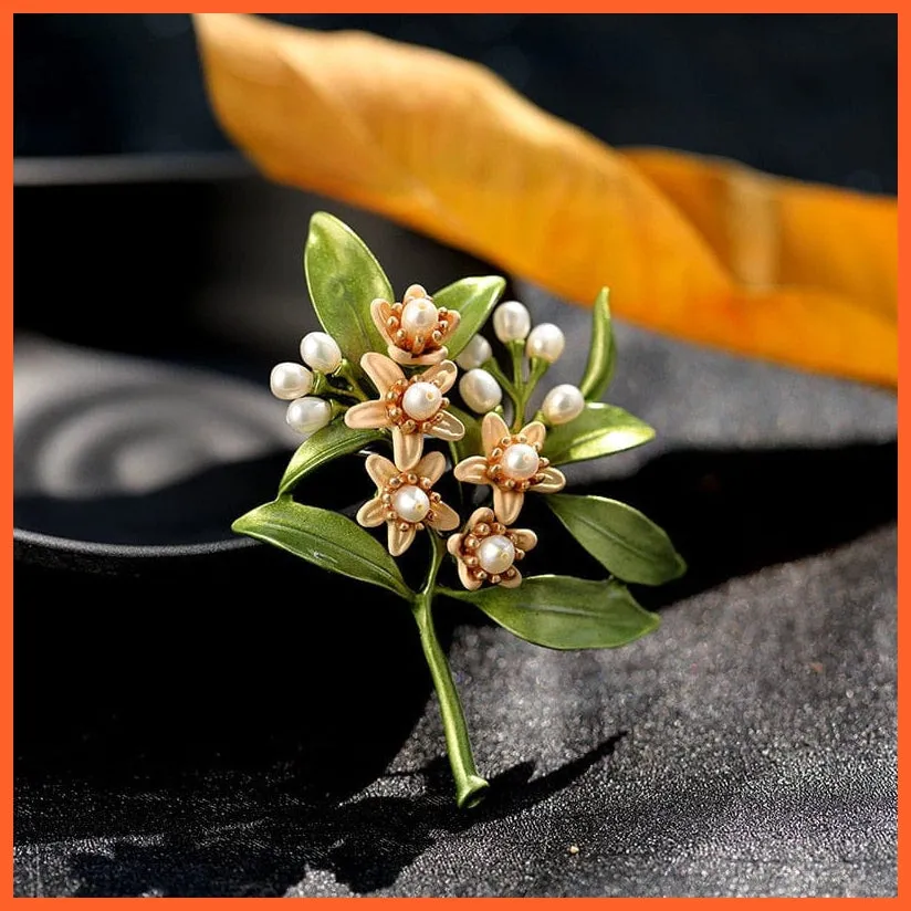 Exquisite Colorful Flower Brooch Brooches For Bridesmaid Women Groom