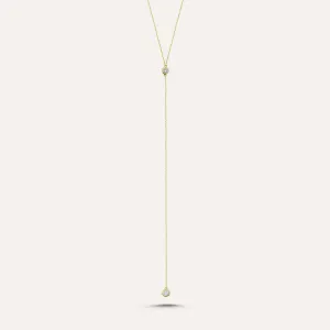 Extra Long Single Stone Lariette