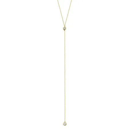 Extra Long Single Stone Lariette
