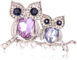 Fashion Brooch Cute Dripping Owl Shape Brooch Animal Corsage Brooch