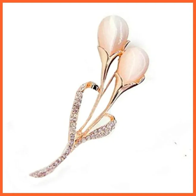 Fashion Crystal Elegant Lapel Pin Rhinestone Brooches Corsage Jewellery