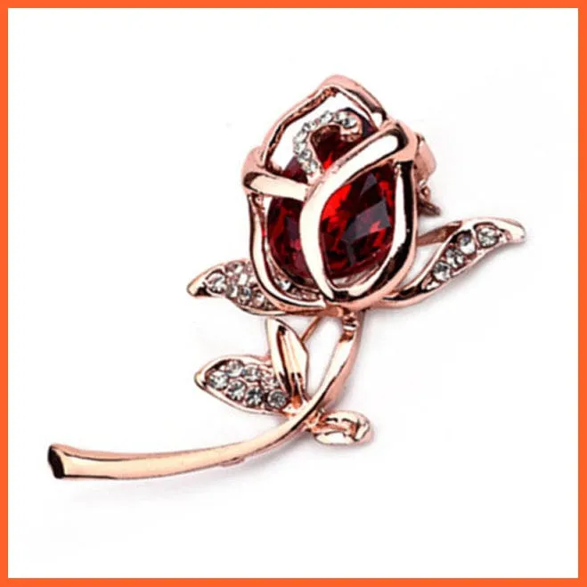 Fashion Crystal Elegant Lapel Pin Rhinestone Brooches Corsage Jewellery