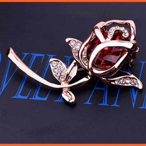 Fashion Crystal Elegant Lapel Pin Rhinestone Brooches Corsage Jewellery