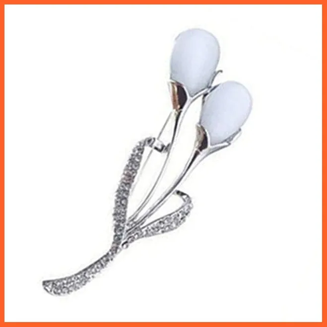 Fashion Crystal Elegant Lapel Pin Rhinestone Brooches Corsage Jewellery