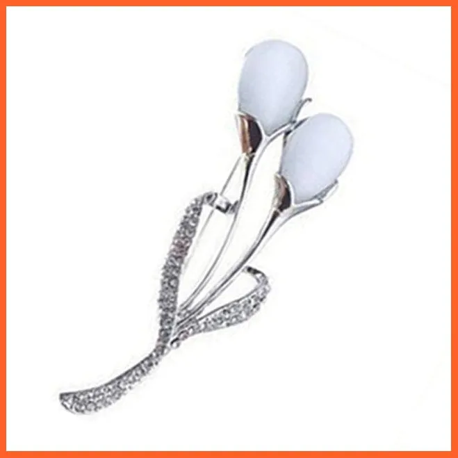 Fashion Crystal Elegant Lapel Pin Rhinestone Brooches Corsage Jewellery
