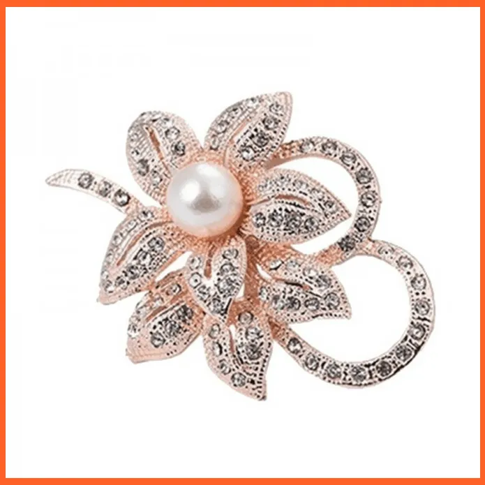 Fashion Crystal Elegant Lapel Pin Rhinestone Brooches Corsage Jewellery