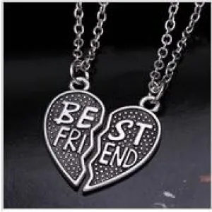 Fashion Friendship Broken Heart Pendants Necklaces