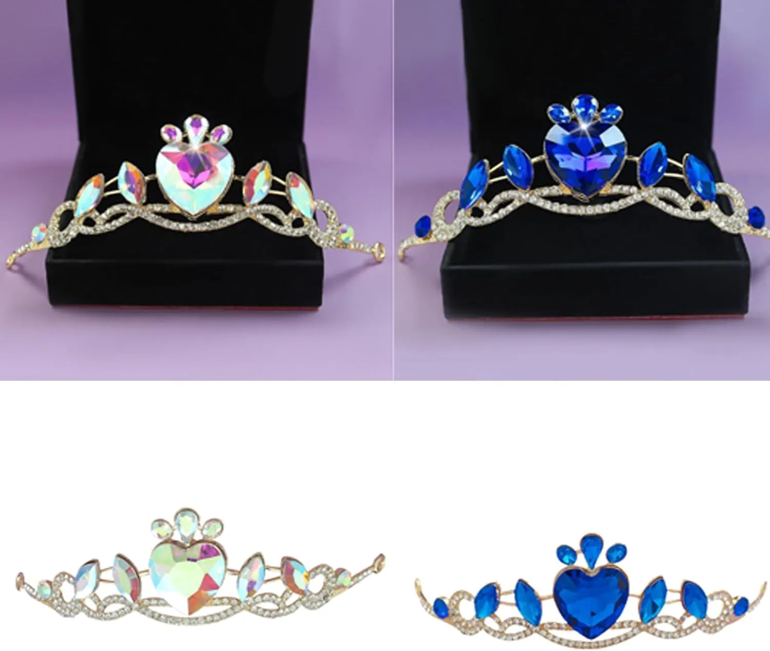 Fashionable Adjustable Bridal Tiaras with Rhinestones for Special Occasion Unique Women Hairpieces for Wedding Party