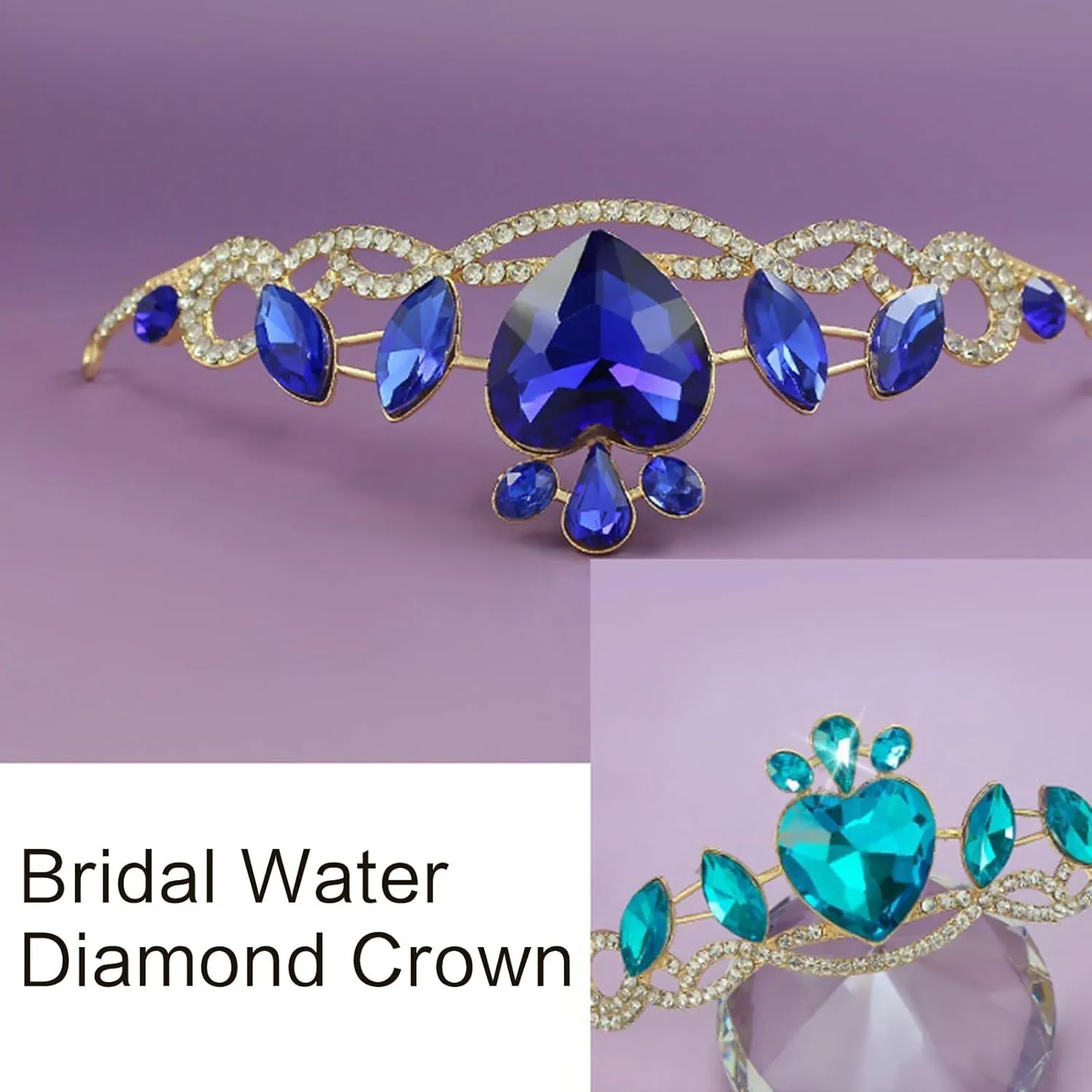 Fashionable Adjustable Bridal Tiaras with Rhinestones for Special Occasion Unique Women Hairpieces for Wedding Party