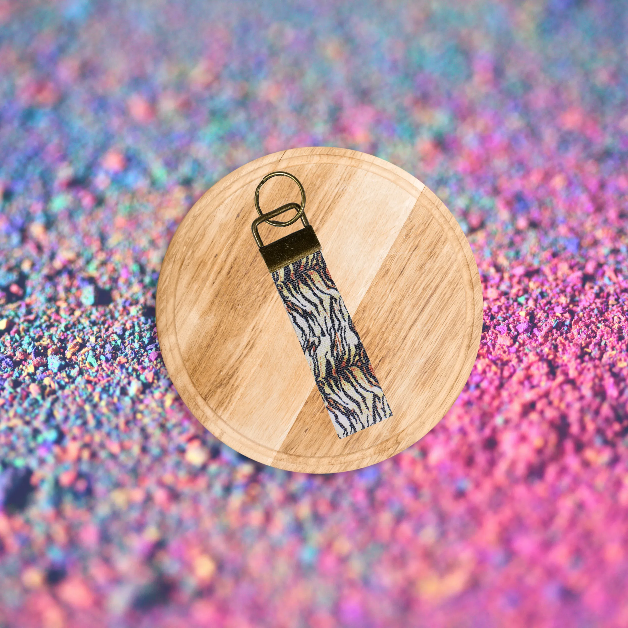 Faux leather keychains Short