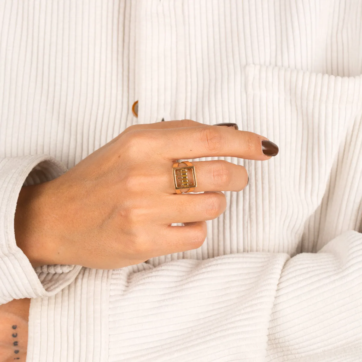 Flat Abacus Ring