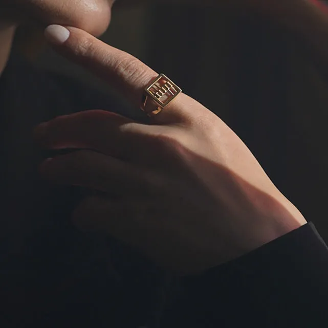 Flat Abacus Ring