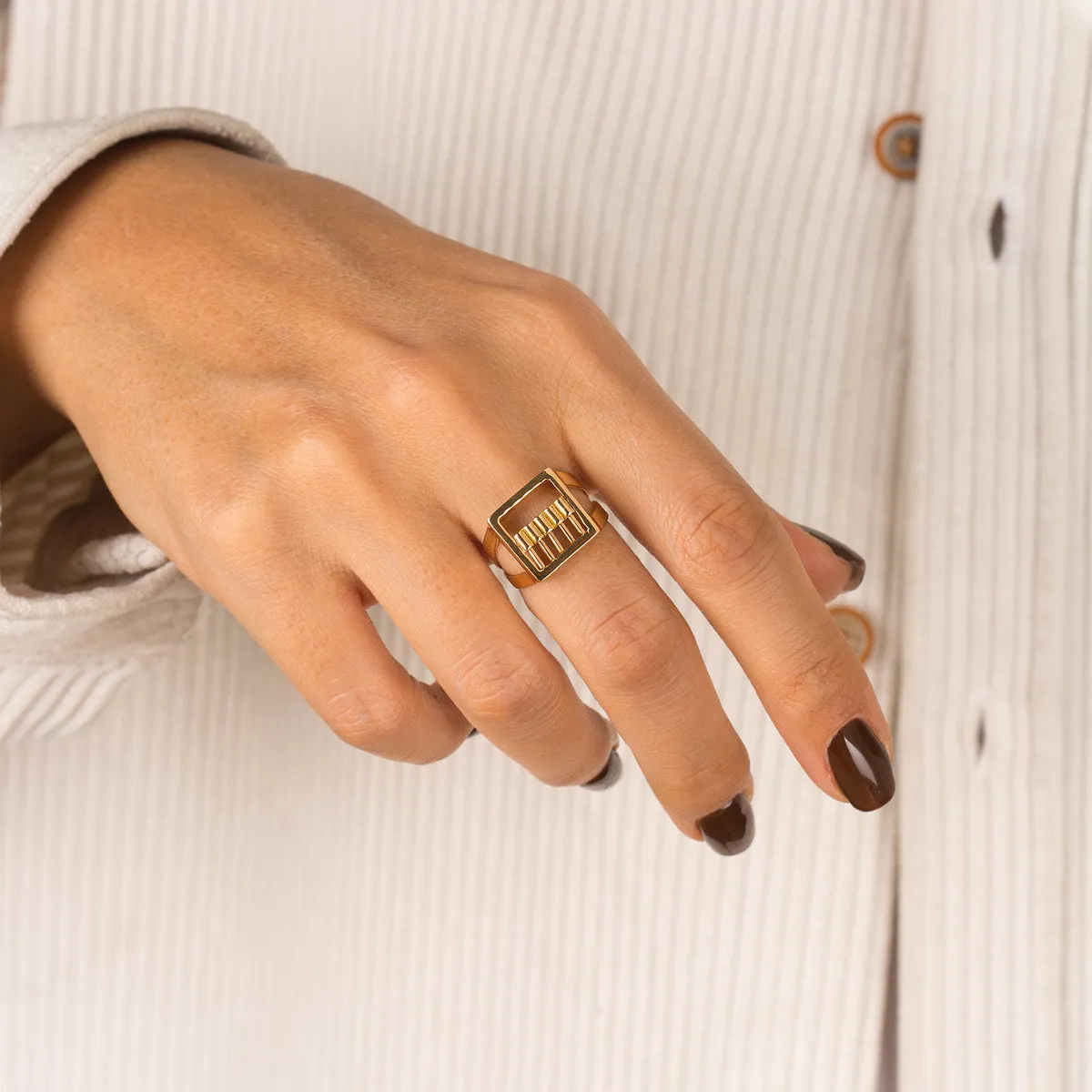 Flat Abacus Ring