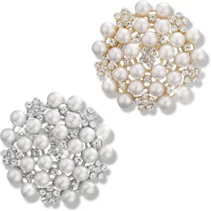 Flower Brooch Pins for Women Gold Brooch Rhinestone Brooch Broach Large Flower Brooch Pins for Women Large Brooch for Women Wedding Banquet Anniversary Christmas Mother's day