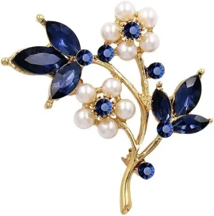 Flower Brooches Inlaid Petal Pearl Brooch Clothes Accessories Corsages Jewelry Pins