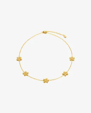 Flower Charm Choker