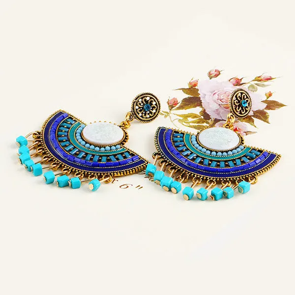 flower Pendant drop earrings