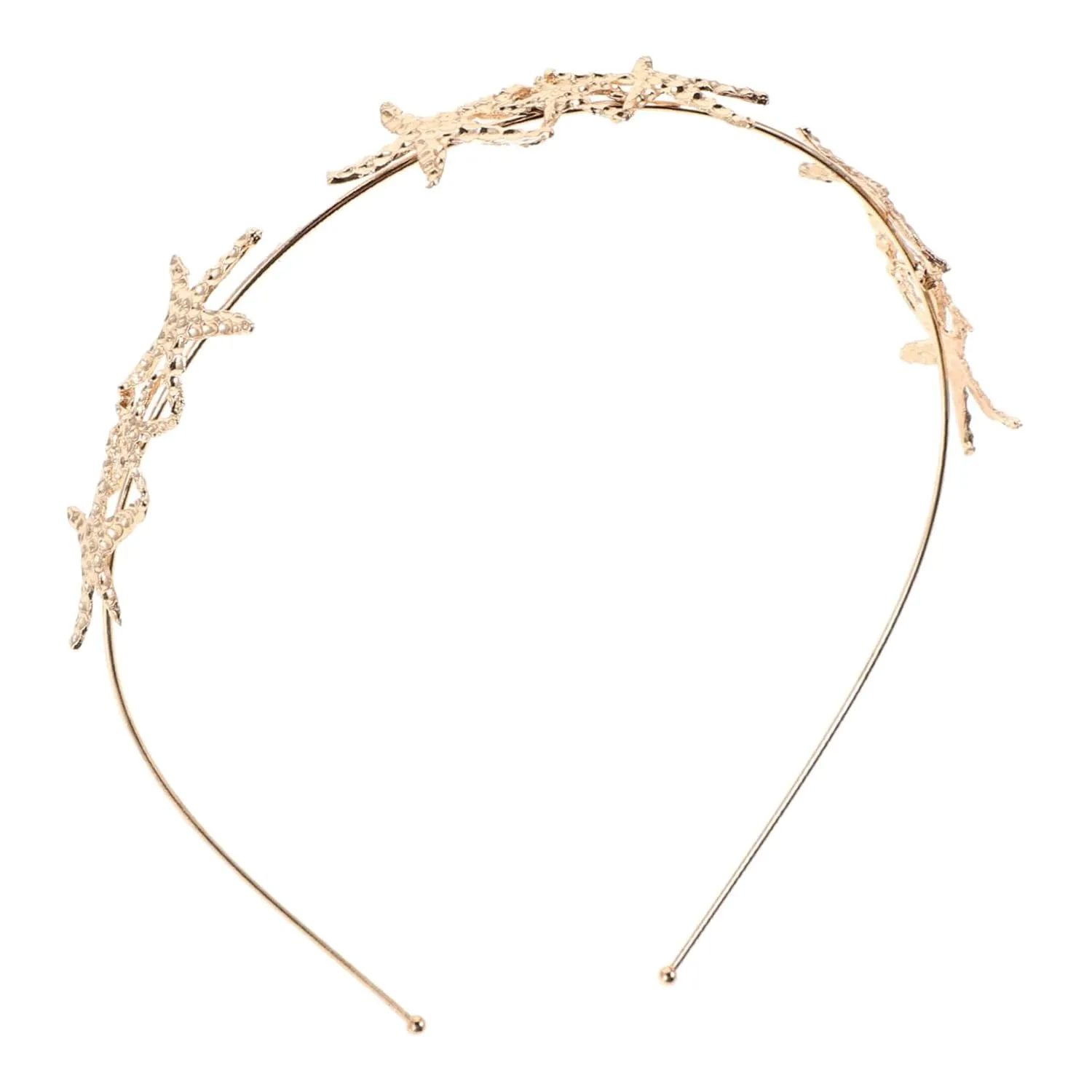 FRCOLOR Elegant Rhinestone Star Hair Band Baroque Style for Weddings Beach Parties and Daily Wear Adaptable Durable and Artistic Accessory for Women