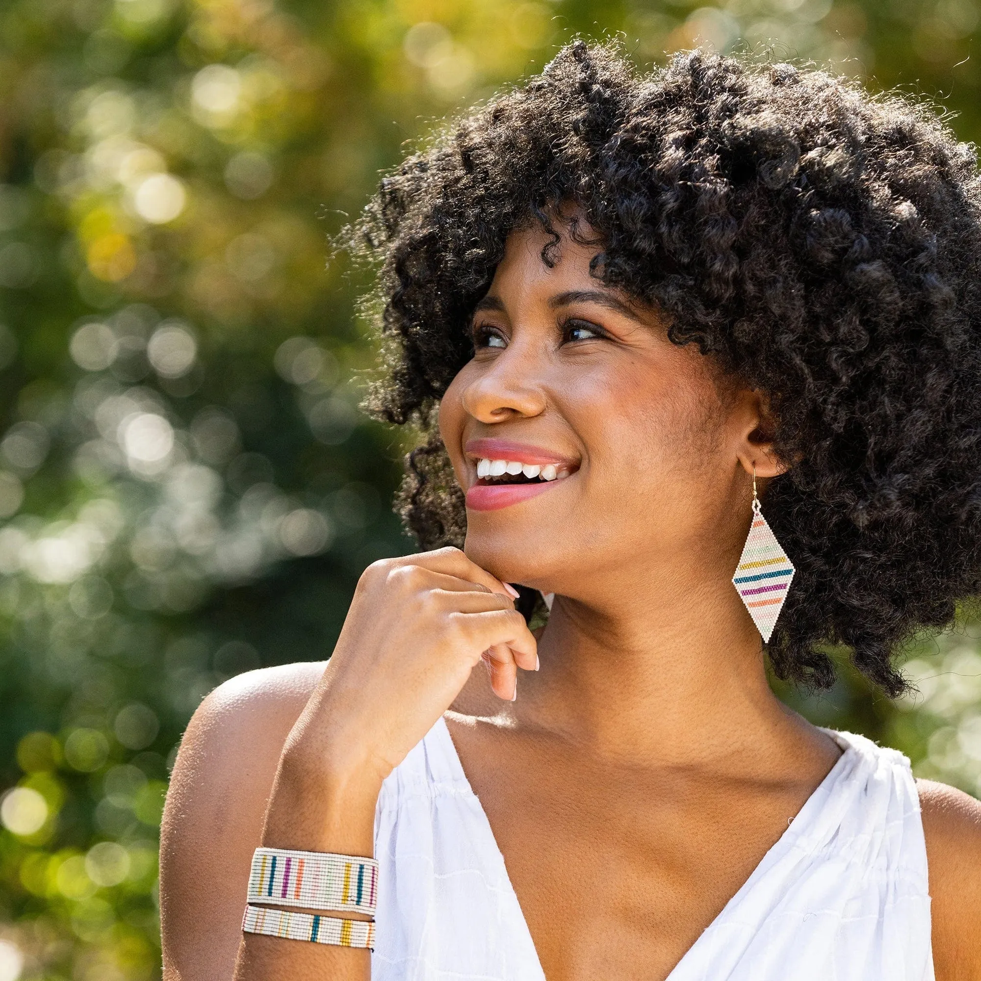 Frida Diamond Rainbow Earrings