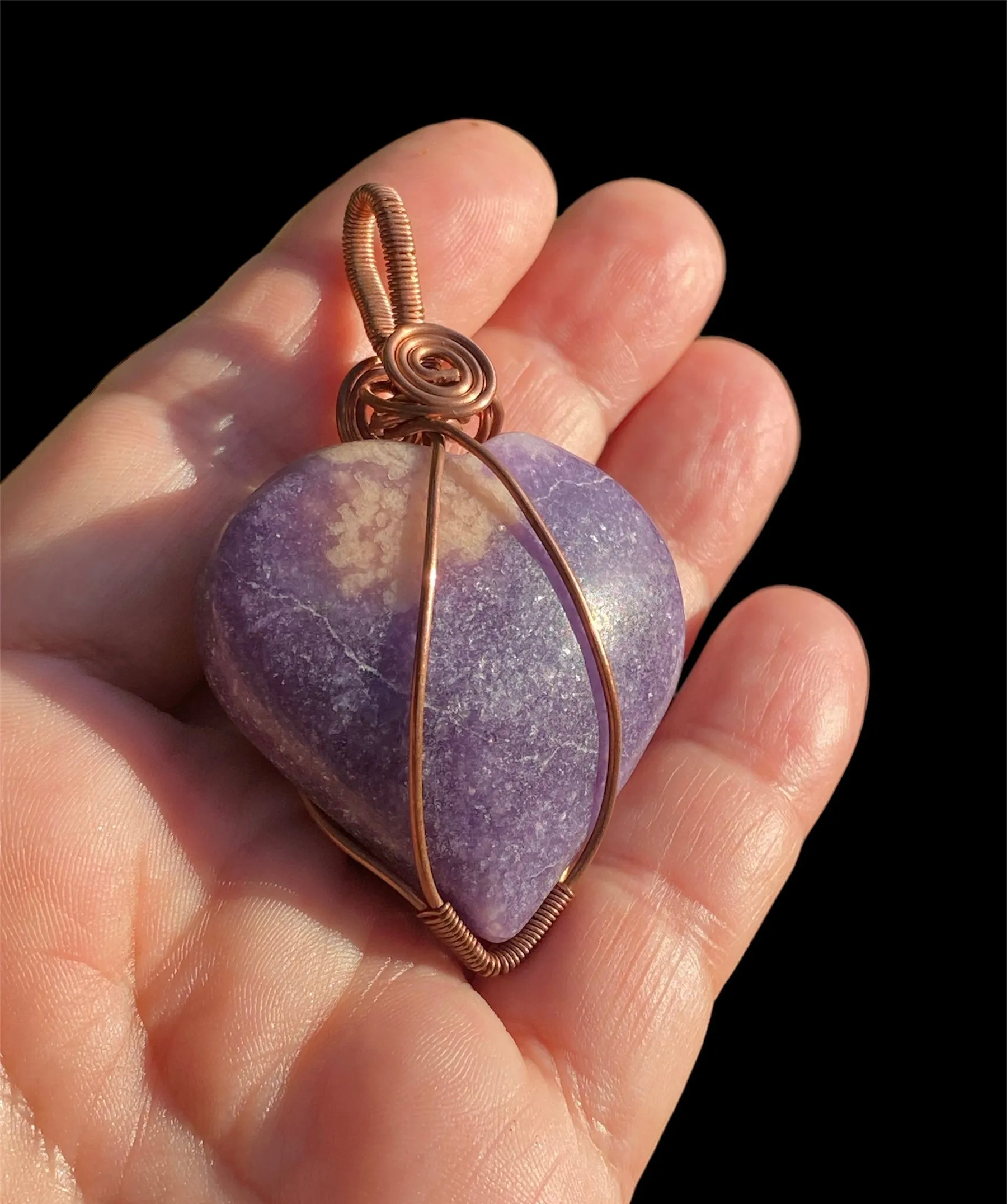 Gemstone Heart Pendants