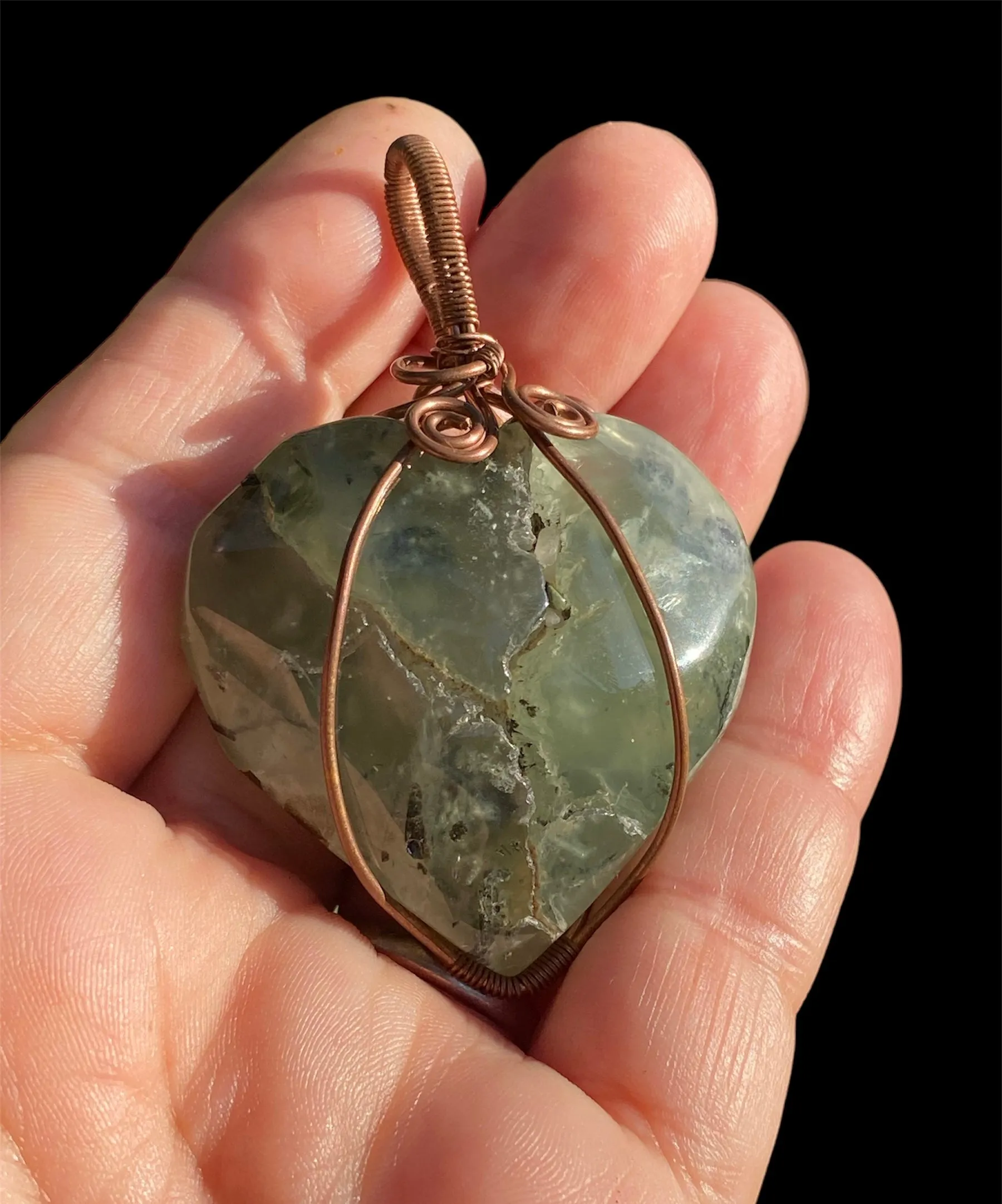 Gemstone Heart Pendants