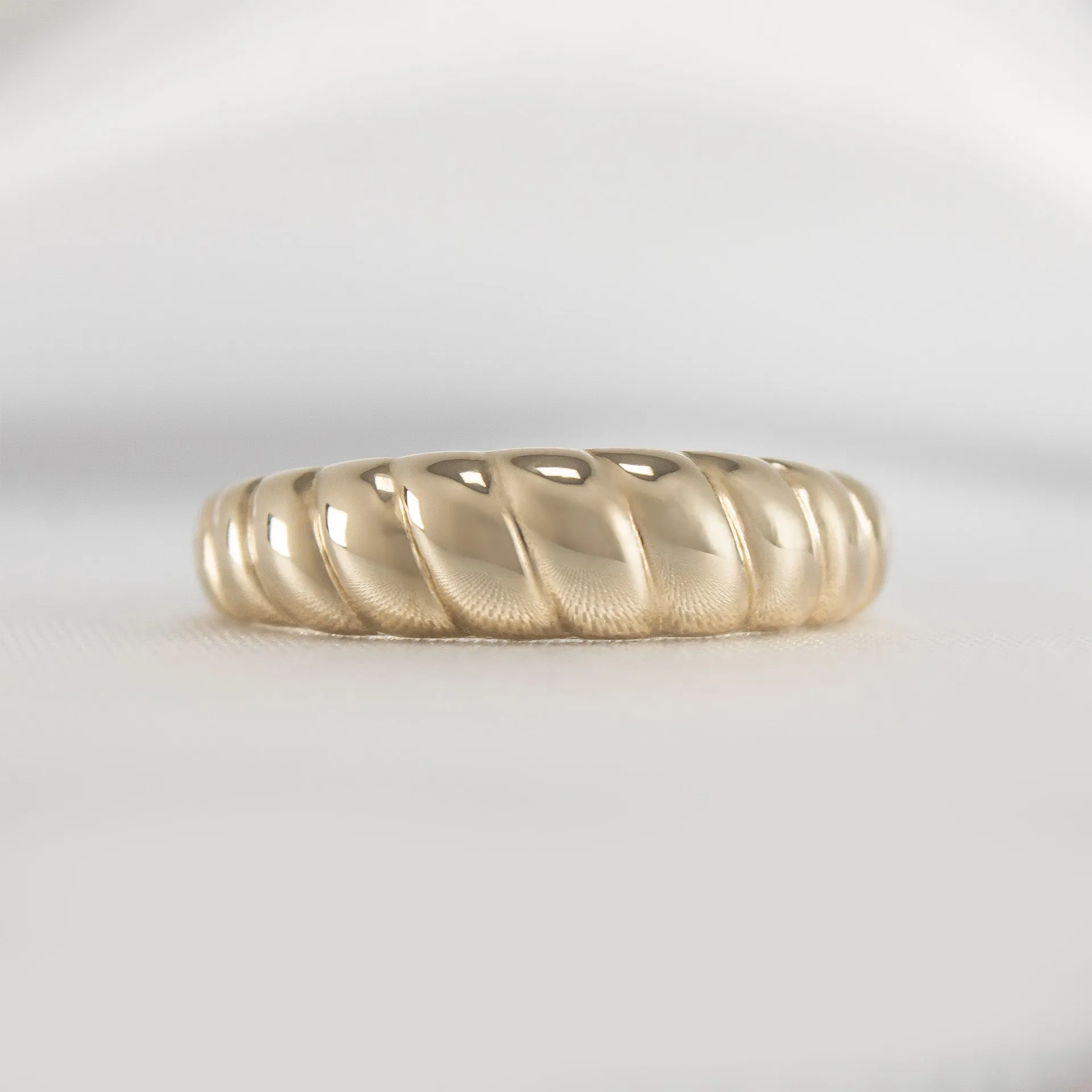 Gold Croissant Ring