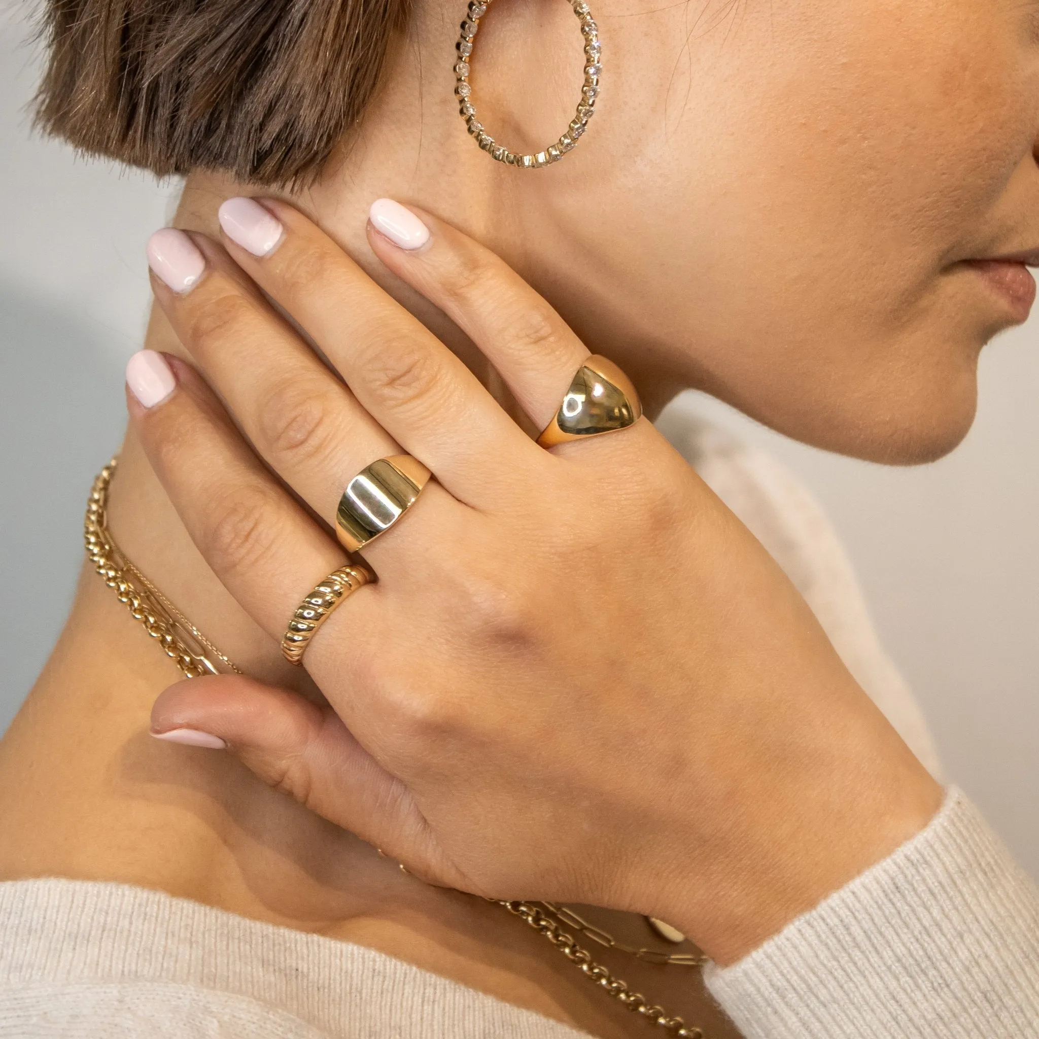 Gold Croissant Ring