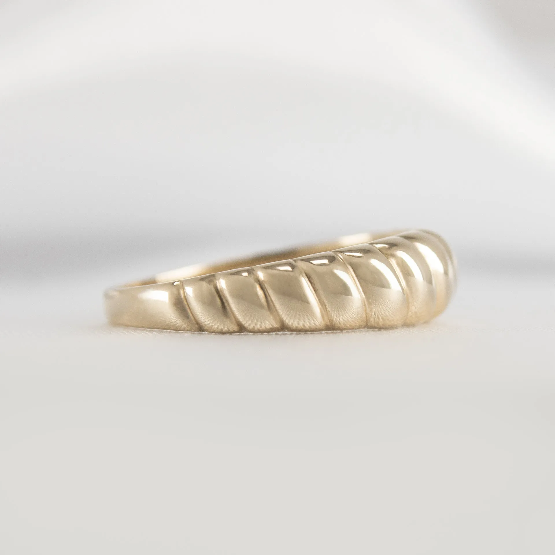 Gold Croissant Ring