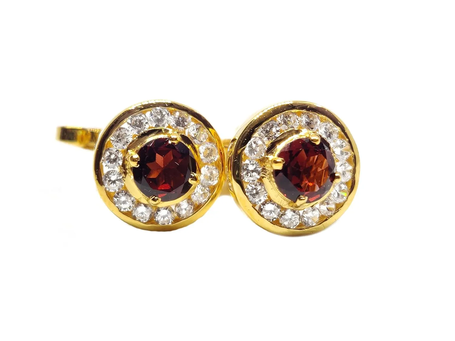 Gold Garnet Cufflinks For Men 925 Silver Garnet Cufflinks Gold Plated Garnet Engagement Cufflinks Garnet Wedding Cufflinks January Cufflinks