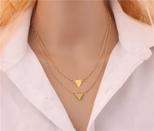 Gold Layered Choker Necklaces