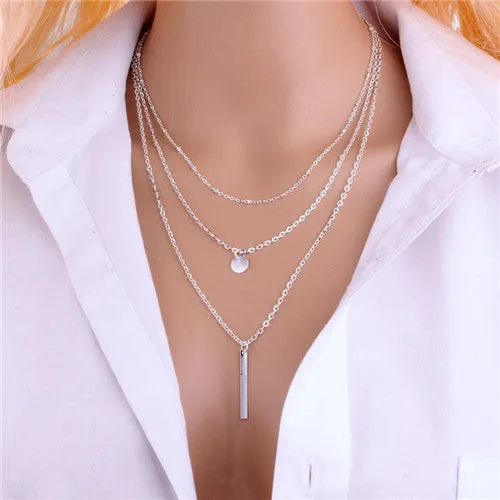 Gold Layered Choker Necklaces