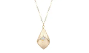 Gold Plated Calla Lily Flower Pendant Necklace For Women