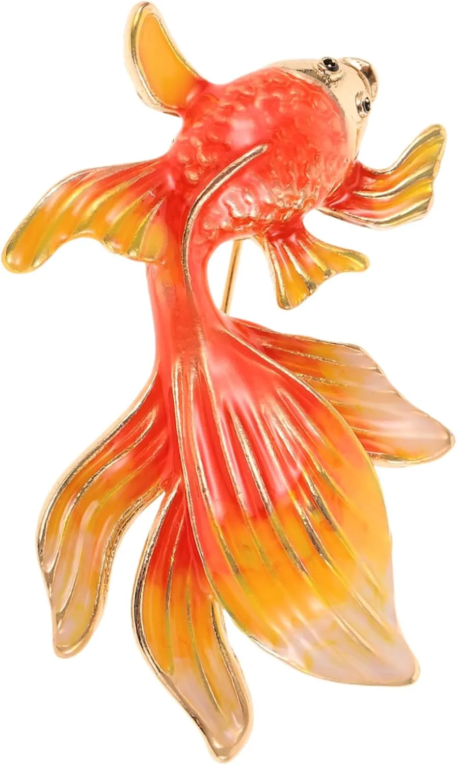 Goldfish Brooch Party Decorative Brooch Clothing Brooch Shaped Women Brooch Pin Cute Animal Fish Brooches Animal Brooches Lapel Pin Decor Fish Lapel Pin Clothes Brooch