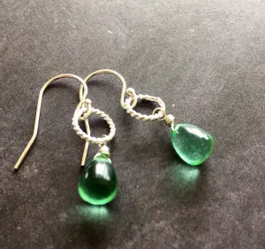 Green Apatite Quartz Hooplette