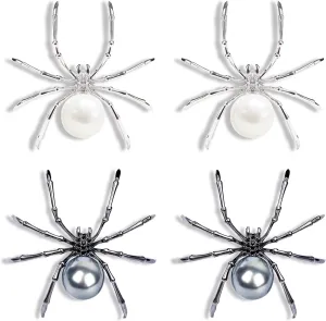 Halloween Spider Brooch Pins for Women Witch Costume Jewelry Accessories Gothic Spider Pin Brooches for Halloween Party Decoration Accessories Jewelry