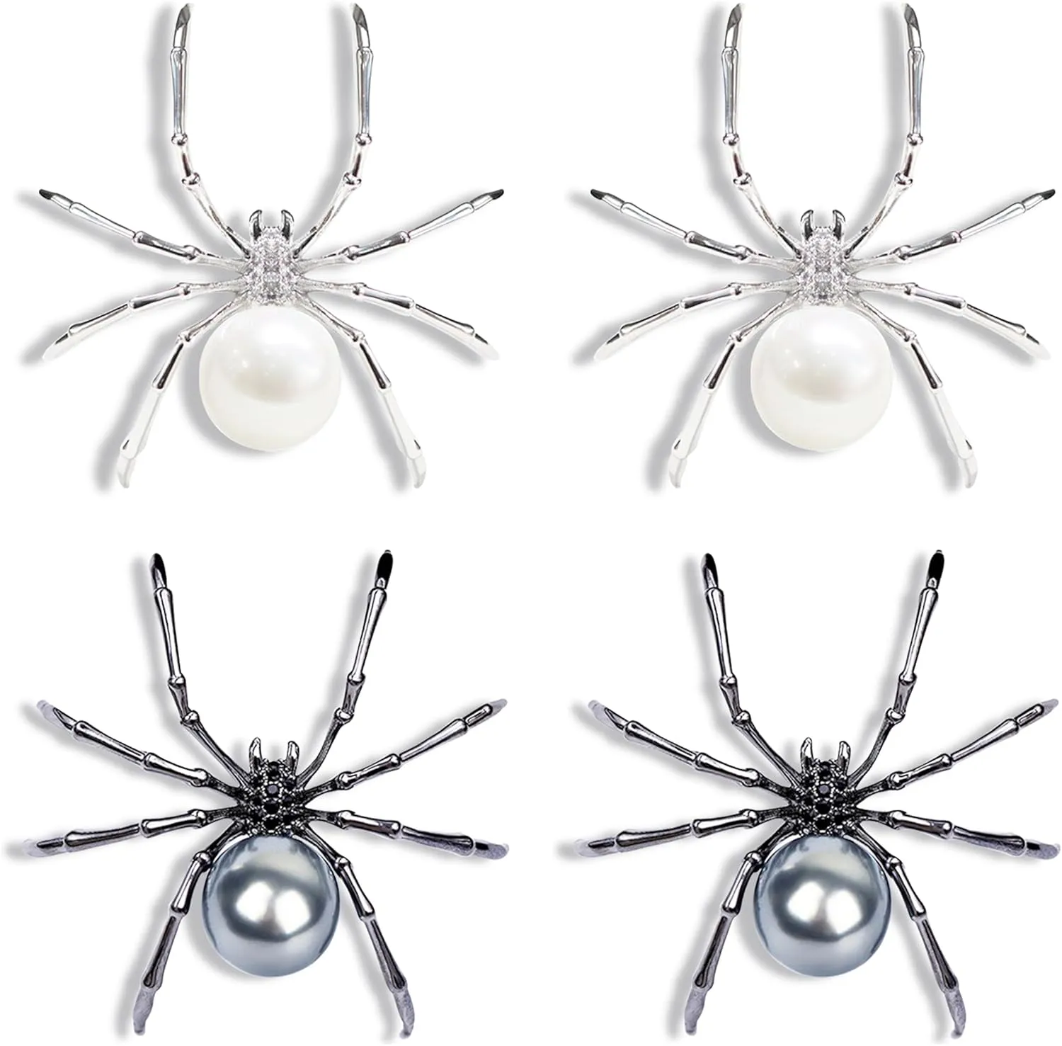 Halloween Spider Brooch Pins for Women Witch Costume Jewelry Accessories Gothic Spider Pin Brooches for Halloween Party Decoration Accessories Jewelry