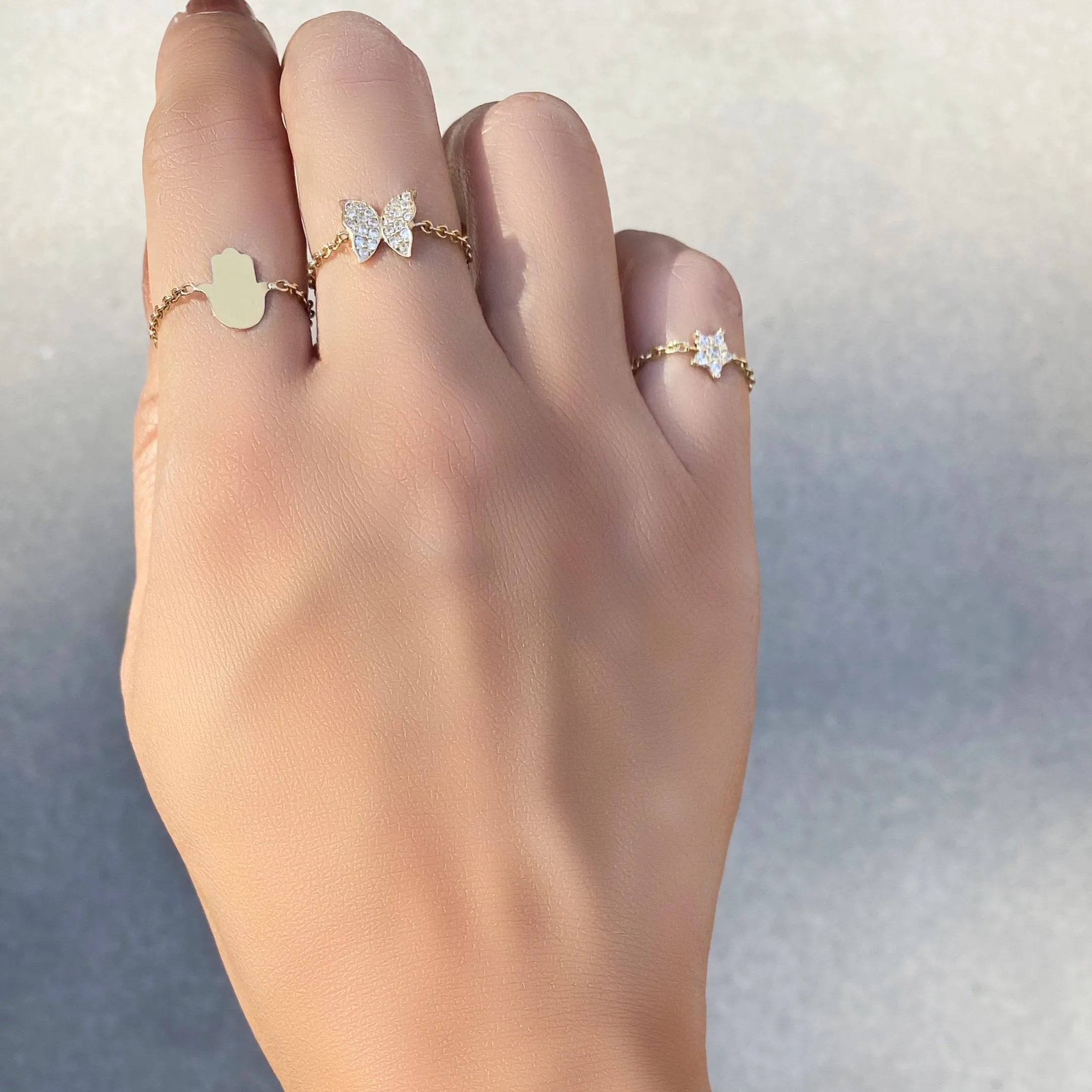 HAMSA CHAIN RING, GOLD ONLINE EXCLUSIVE