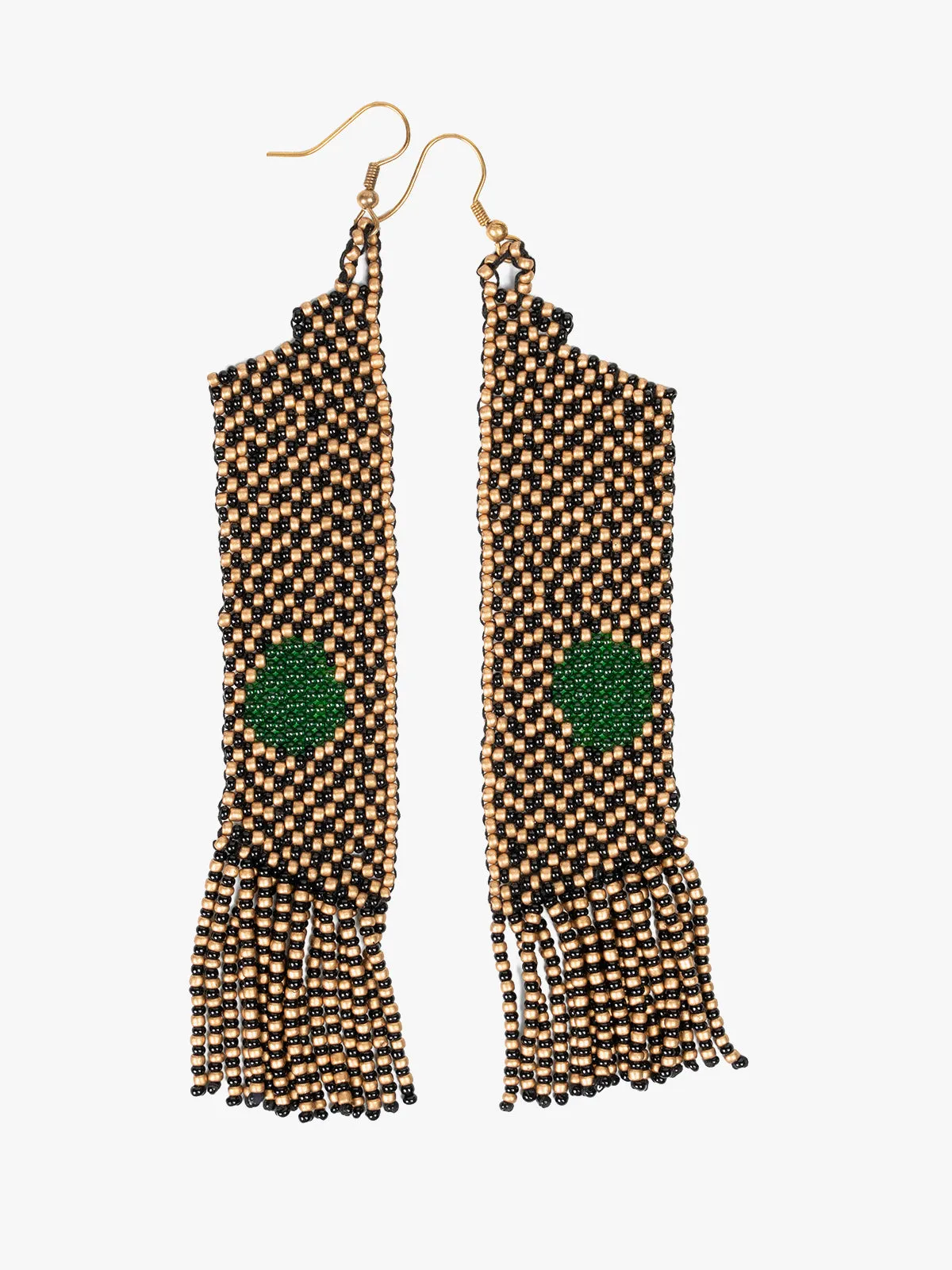 Handmade Beadwork Feather Earring