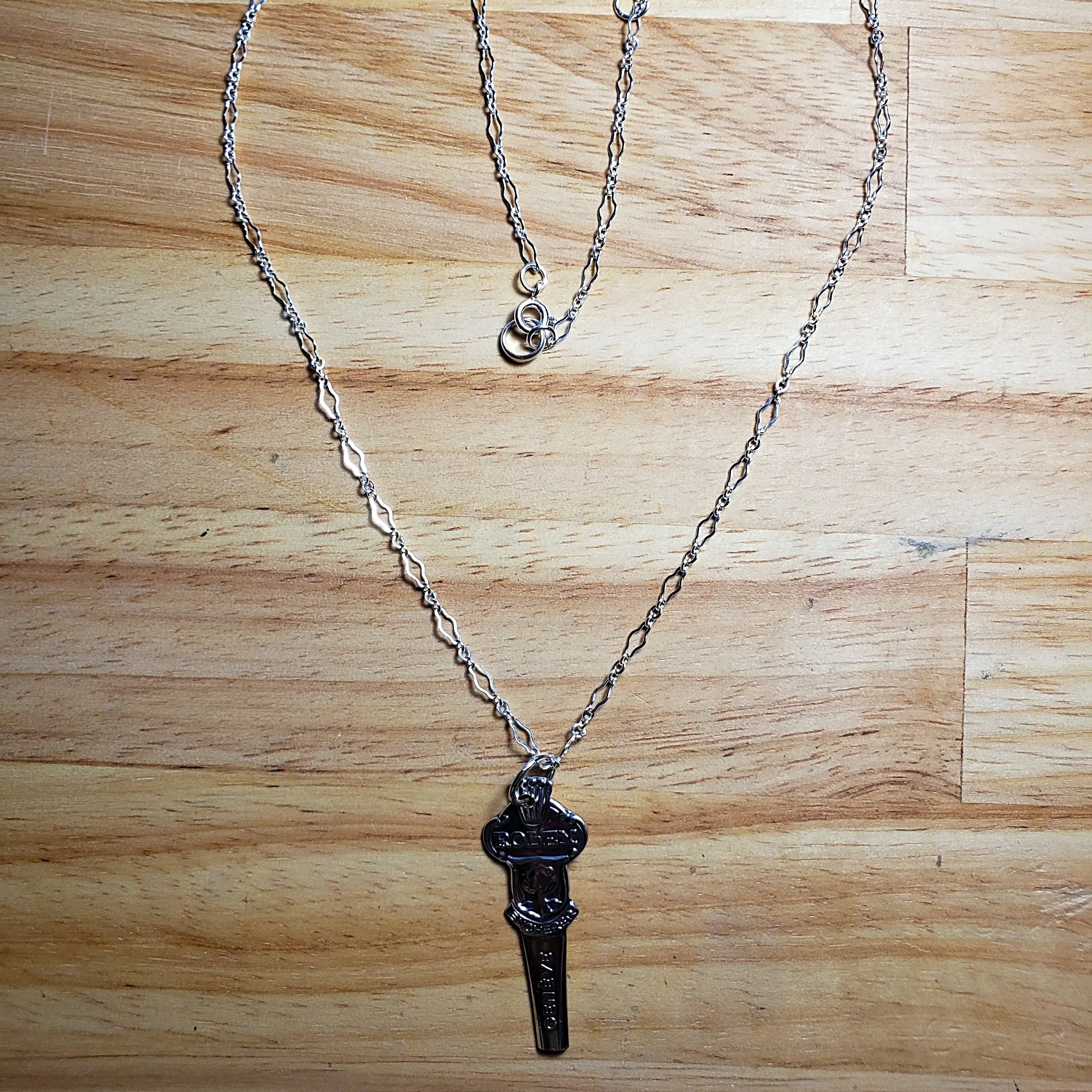 Handmade Rolex Vintage Silver Spoon Pendant Necklace – Luxury Swiss Jewelry