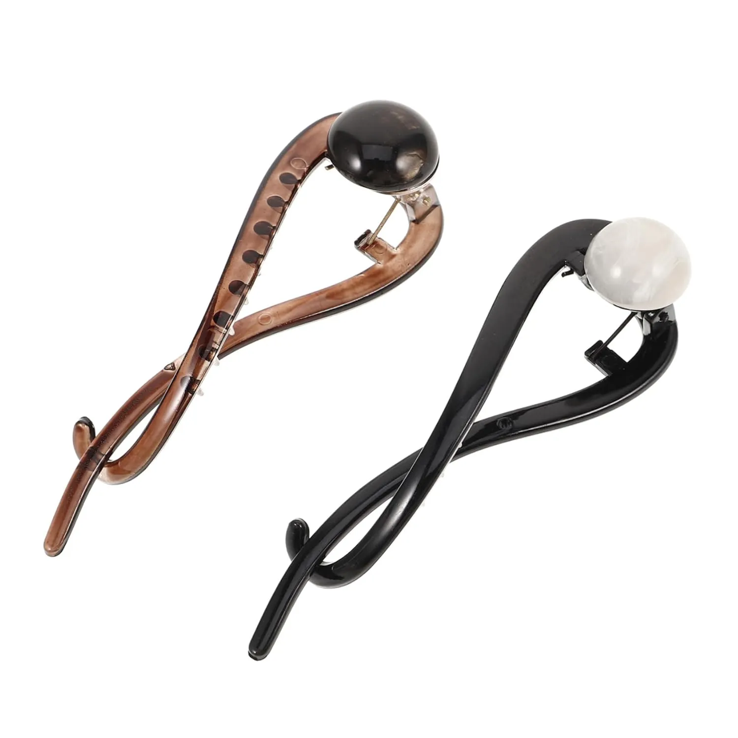 Headdress Twist Hair Clip French Hair Clips Top Knot Headband 2pcs Set for Stylish Hold