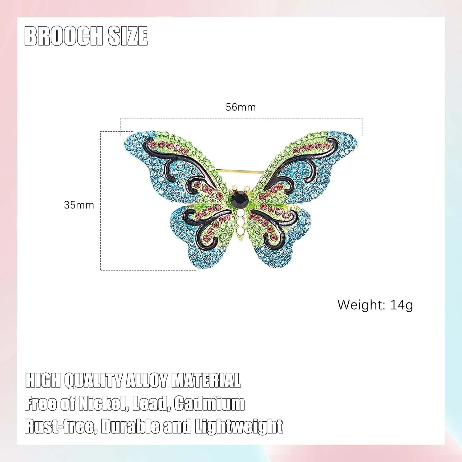 HETICA Animal Brooch for Women, Funny and Cute Flower Brooch Safety Pins Clothing Backpack Hat Decoration Enamel Pins Fashion Women Brooches and Pins Jewelry