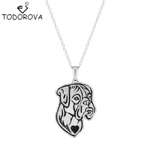 Hippie Chic Animal French Boho Dogs Pendant Necklace