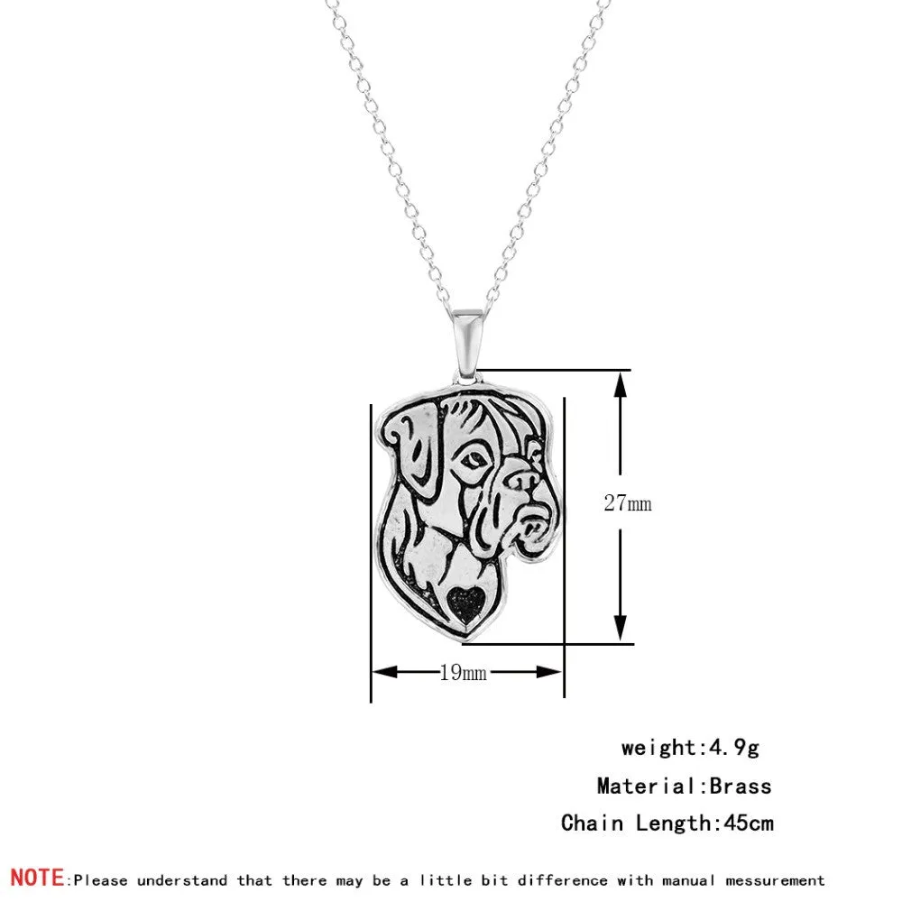 Hippie Chic Animal French Boho Dogs Pendant Necklace