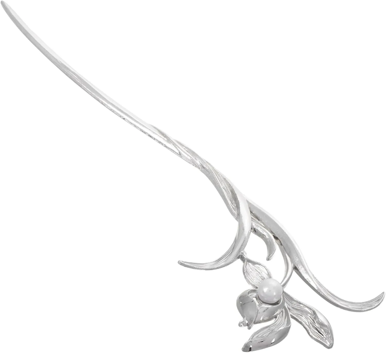 Homoyoyo Traditional Chinese Metal Hair Sticks for Women Decorative Hair Pins for Buns and Ponytails Lightweight with Shiny Finish Versatile Styling Accessories for Elegant Looks