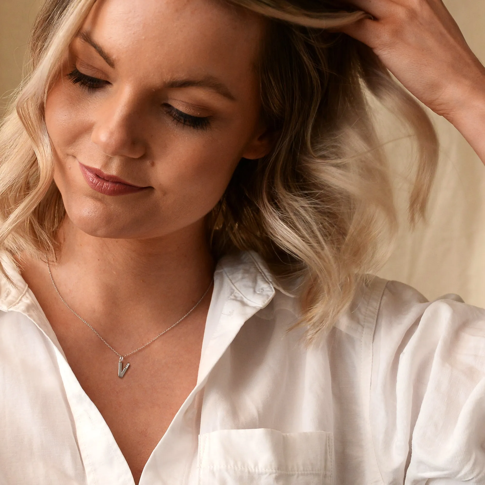 Hot Diamonds Initial Letter Pendants | Sterling Silver