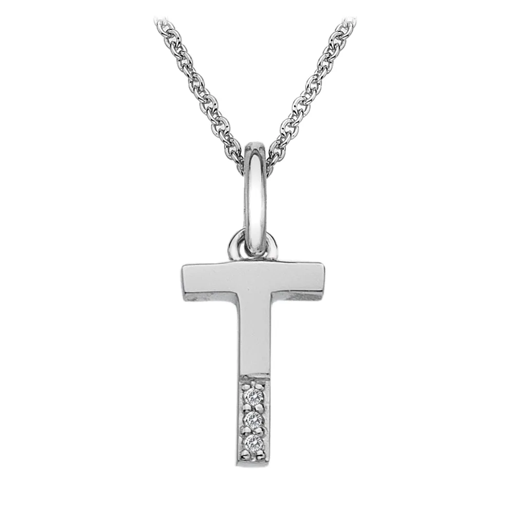 Hot Diamonds Initial Letter Pendants | Sterling Silver