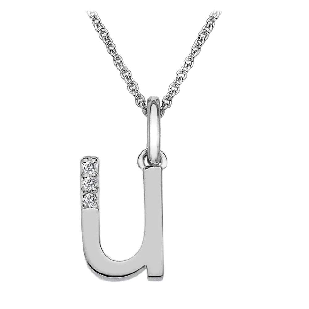 Hot Diamonds Initial Letter Pendants | Sterling Silver