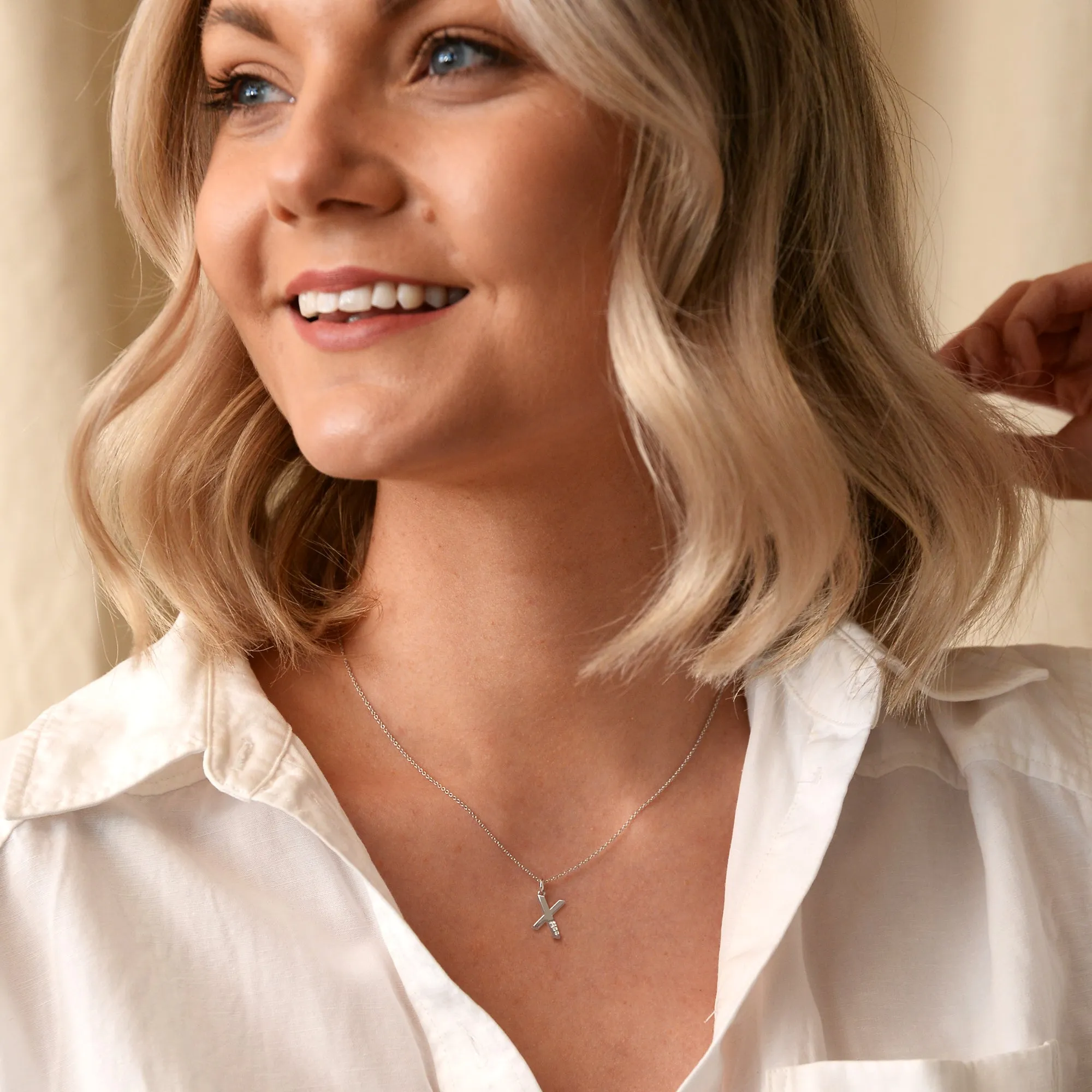 Hot Diamonds Initial Letter Pendants | Sterling Silver