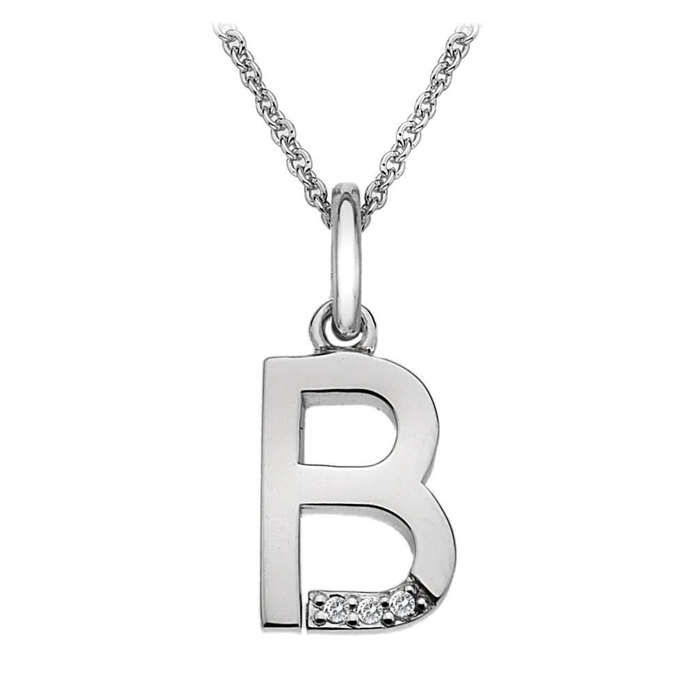 Hot Diamonds Initial Letter Pendants | Sterling Silver